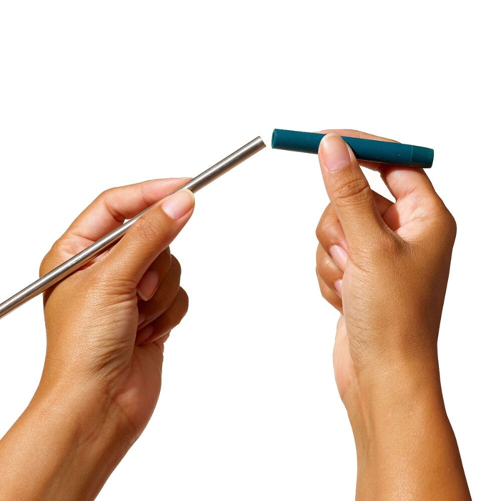 4-Piece Reusable Straw and Brush Set with Case R3