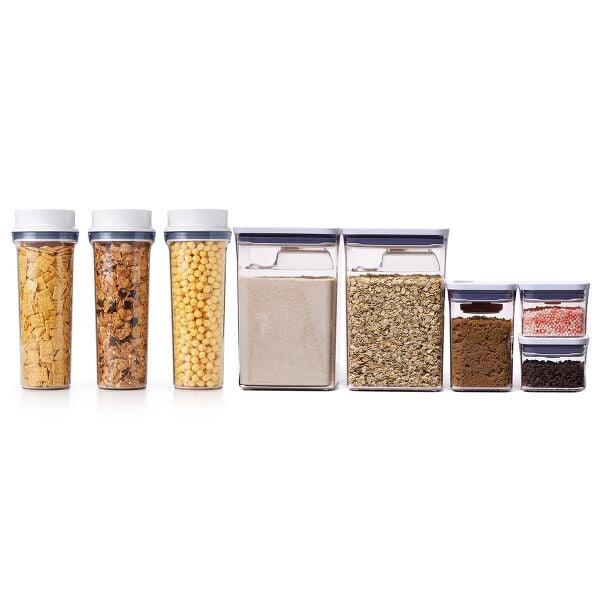 3 Piece Cereal Dispenser Set & 8-Piece POP Container Baking Set Bundle A6