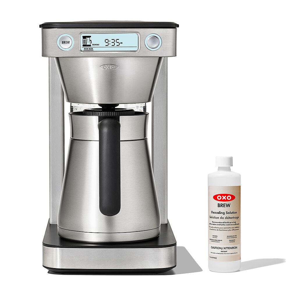 12-Cup Coffee Maker with Podless Single-Serve Function & Descaling Solution Bundle D0