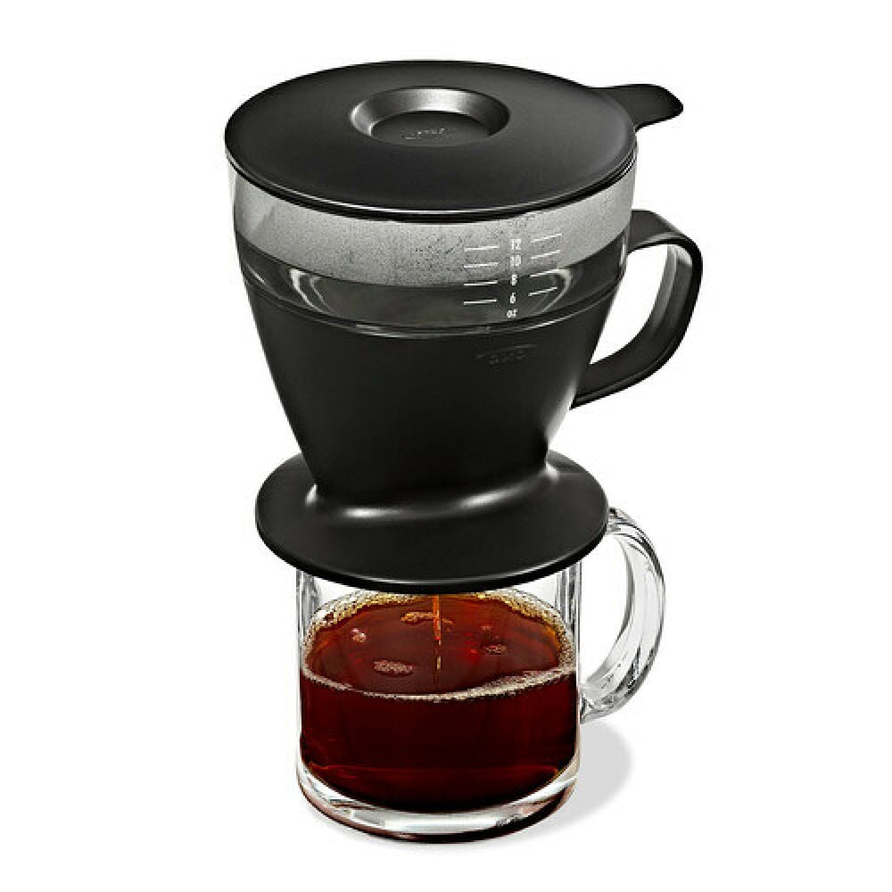 Pour Over Coffee Maker with Water Tank - Matte Black T6