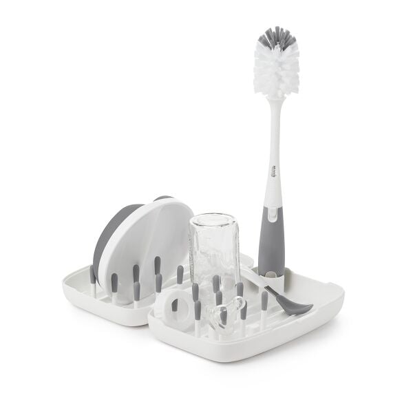 On-the-Go Drying Rack with Bottle Brush N6