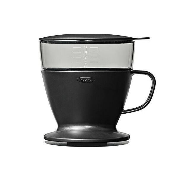 Pour Over Coffee Maker with Water Tank - Matte Black T6