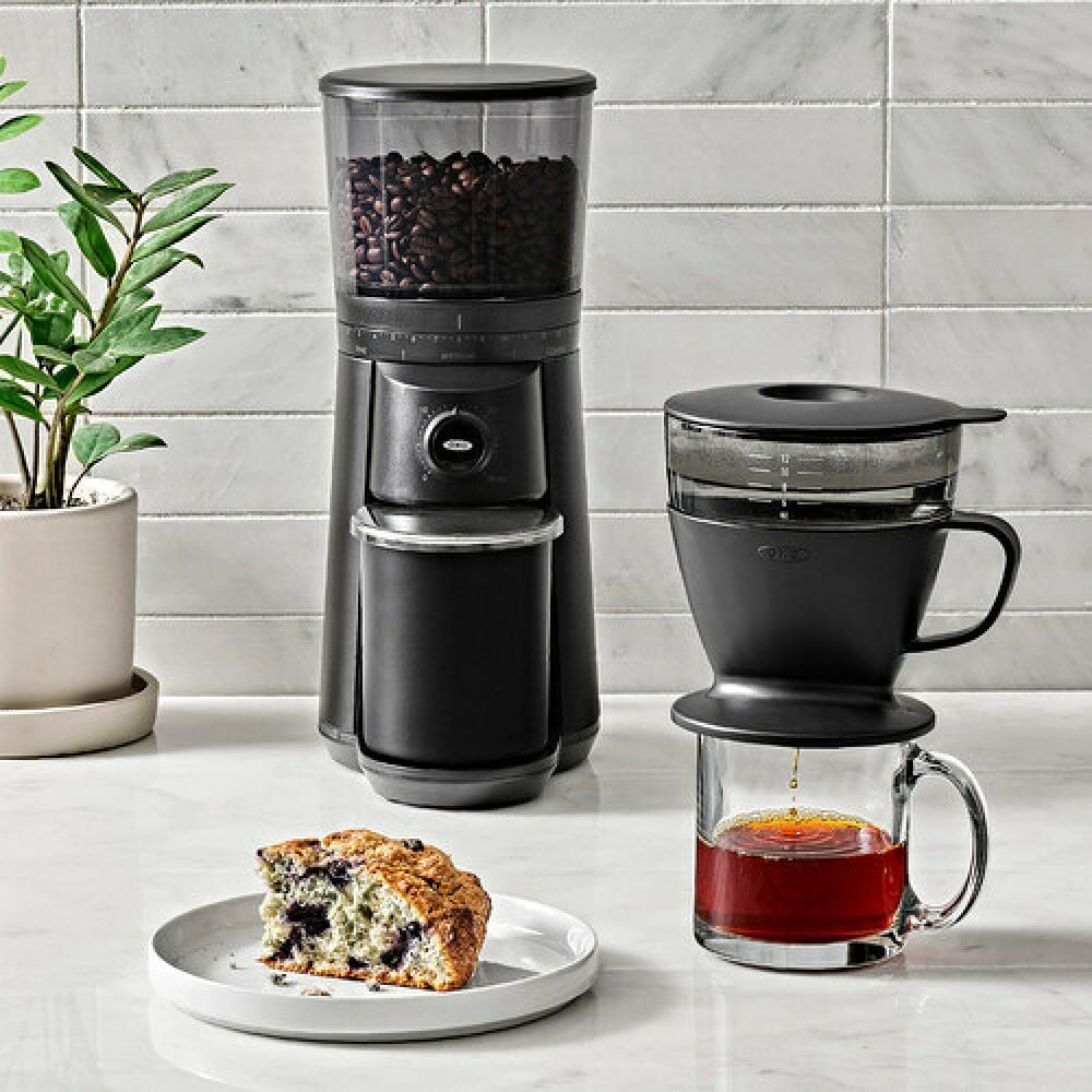 Pour Over Coffee Maker with Water Tank - Matte Black T6