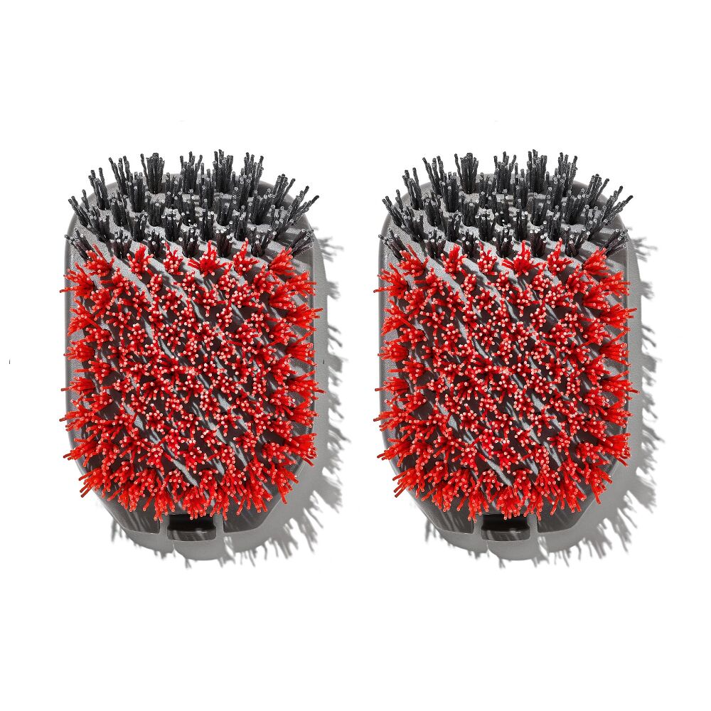Outdoor Nylon Grill Brush Set of 2 Replacement Heads A7