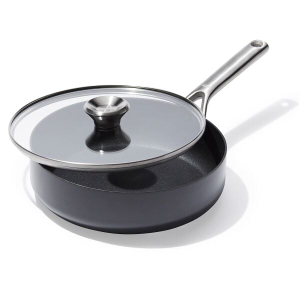 Ceramic Professional Non-Stick 3-Quart Sauté Pan with Lid S3
