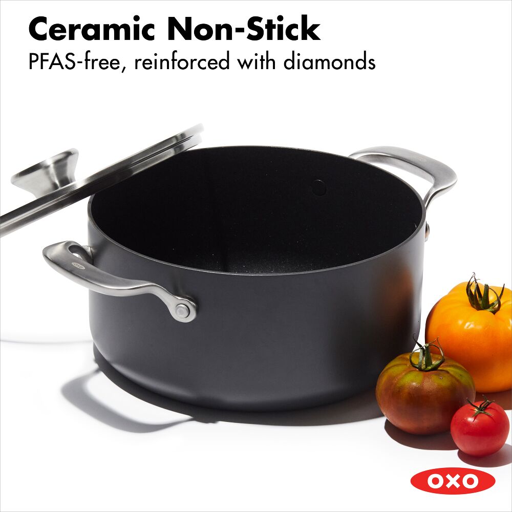 Ceramic Professional Non-Stick 5QT Stock Pot with Lid V6