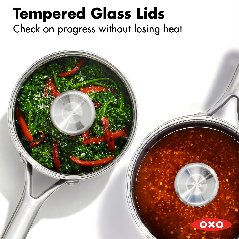 Ceramic Professional Non-Stick 4-Piece Saucepan Set (1.7 Qt & 2.3 Qt) X7