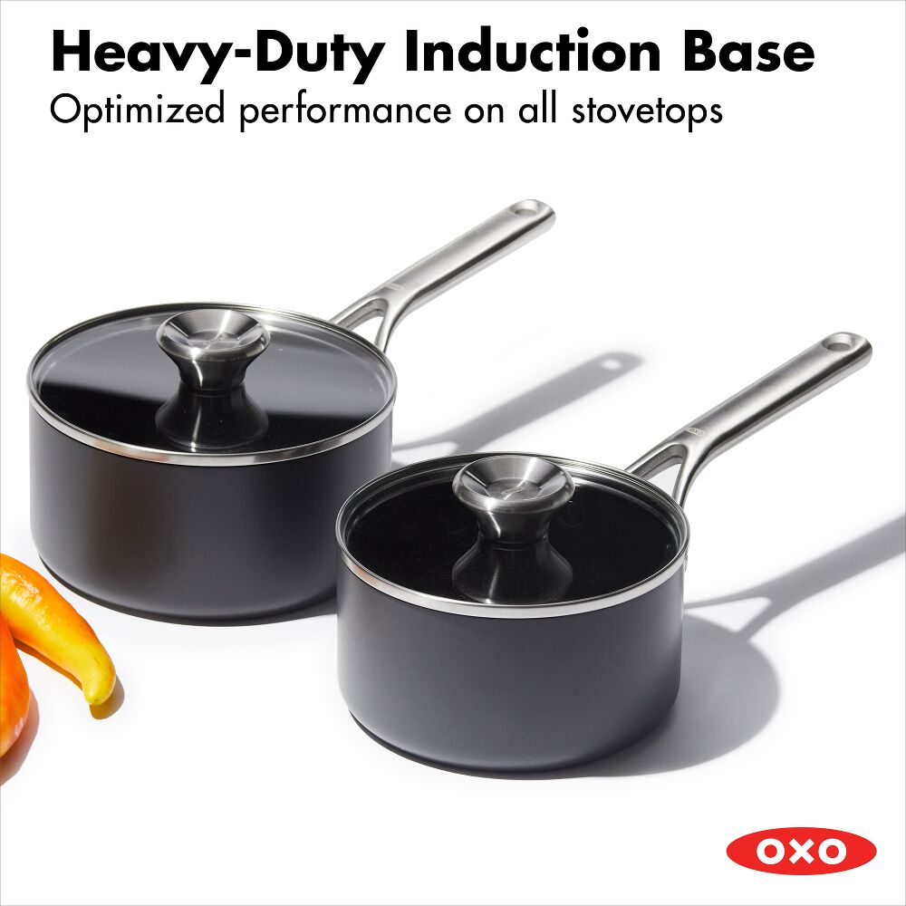 Ceramic Professional Non-Stick 4-Piece Saucepan Set (1.7 Qt & 2.3 Qt) X7