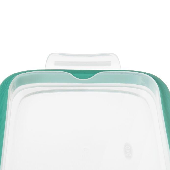 Smart Seal 8 Cup Glass Rectangle Container - Teal O5
