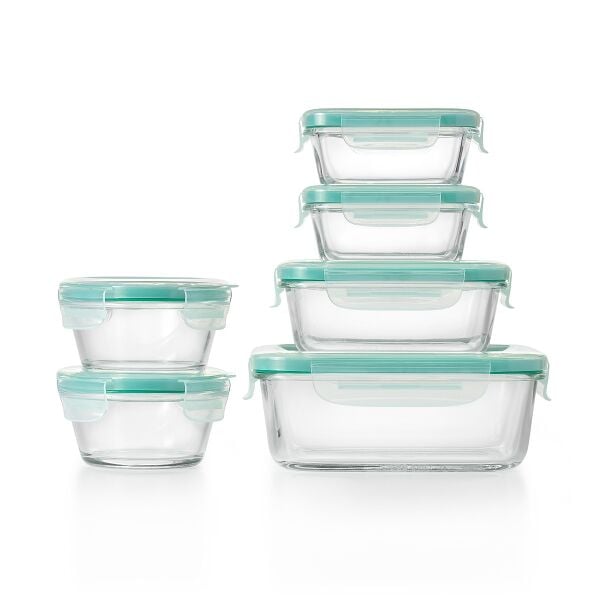 OXO Good Grips 12 Piece Smart Seal Glass Container Set L9