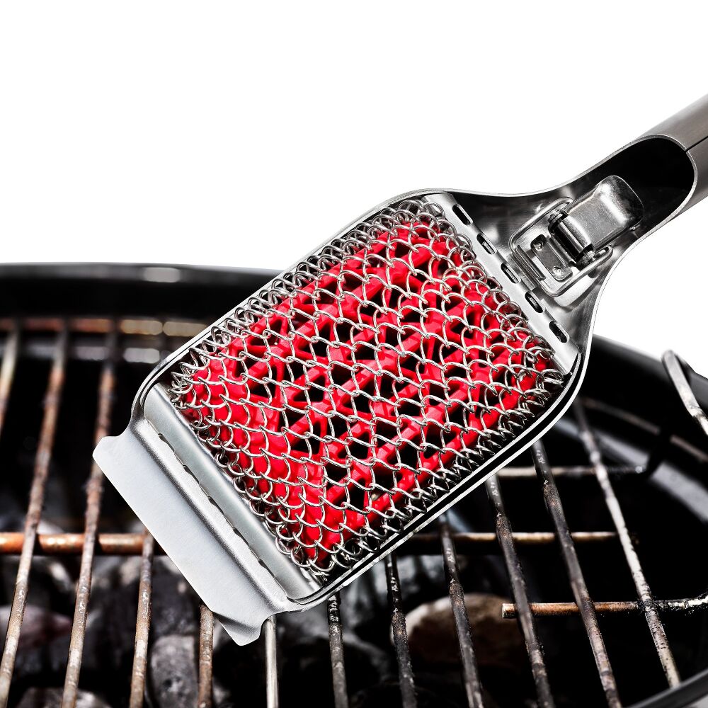 Coiled Grill Brush With Replaceable Head H2