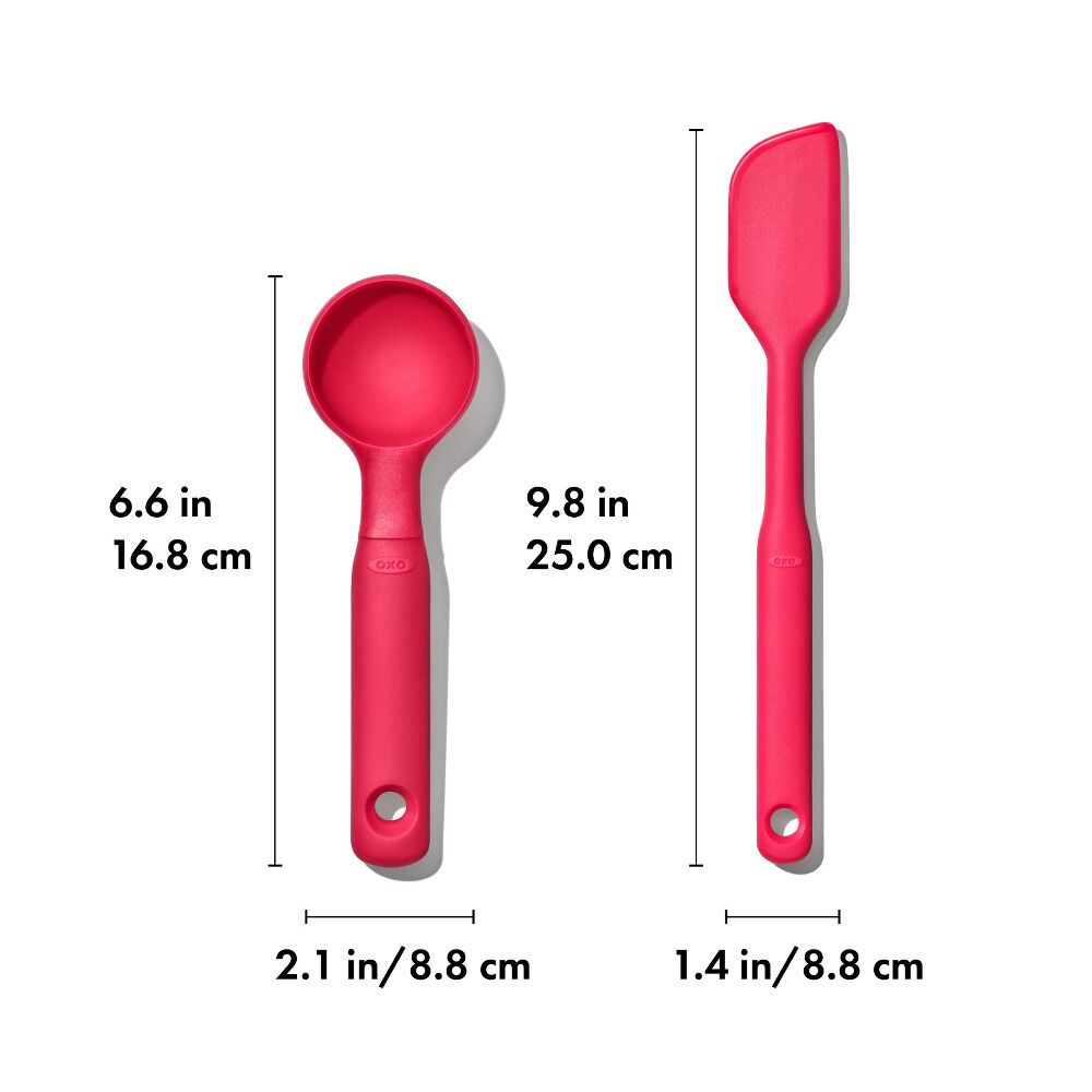 Silicone Cookie Scoop & Small Spatula Set Q6