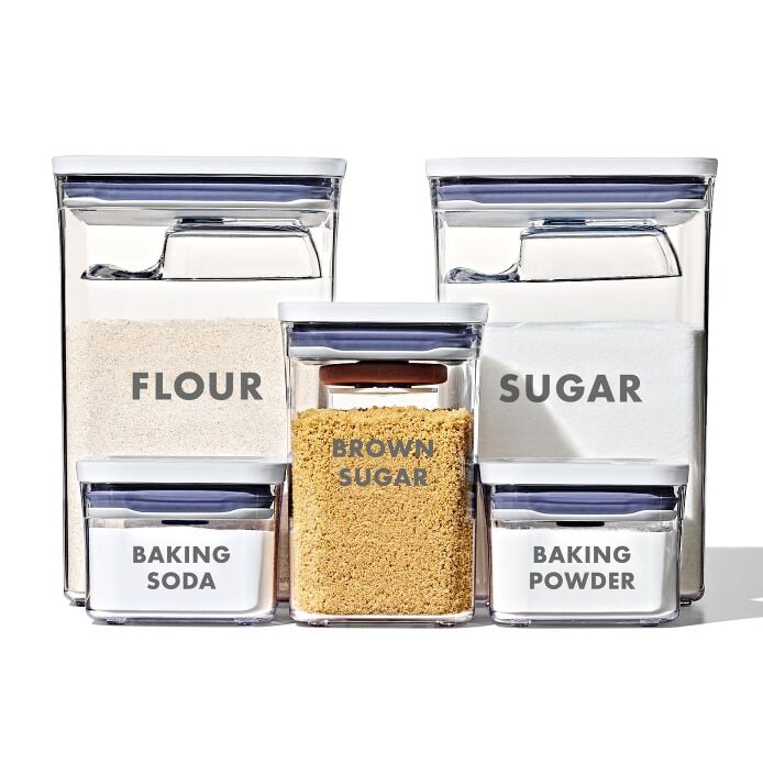 8-Piece Prelabeled Baking POP Container Set L1