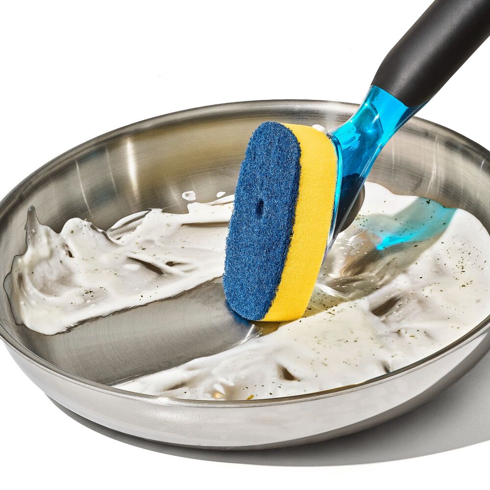 Soap Dispensing Dish Scrub F0