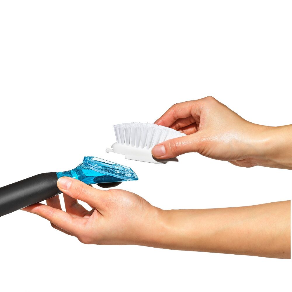 Soap Dispensing Dish Brush Storage Set I2