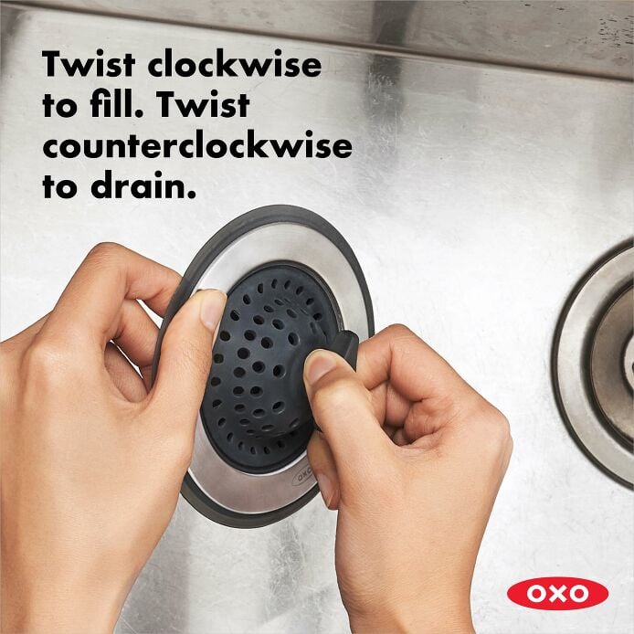 2-in-1 Silicone Sink Strainer with Stopper W8