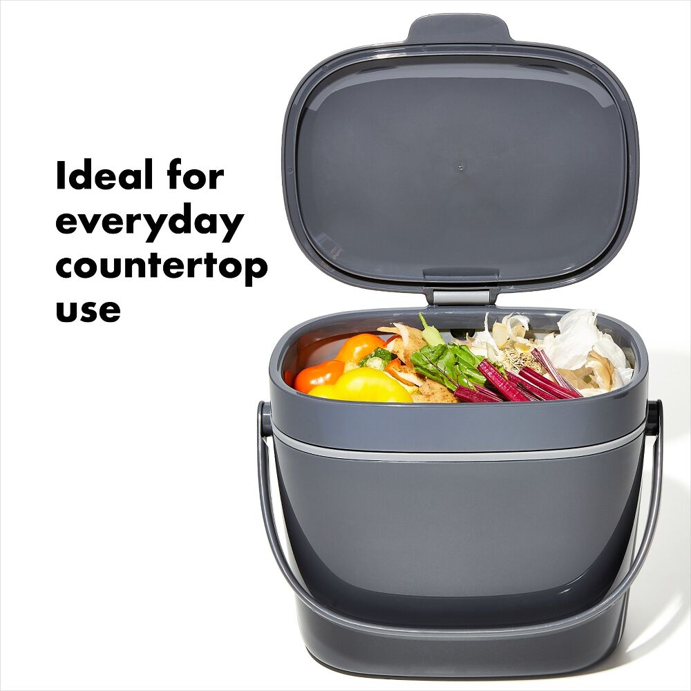 Easy-Clean Compost Bin - 1.75 Gal Q6