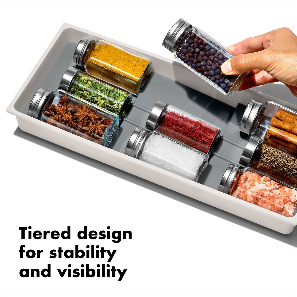 Compact Spice Drawer Organizer L8