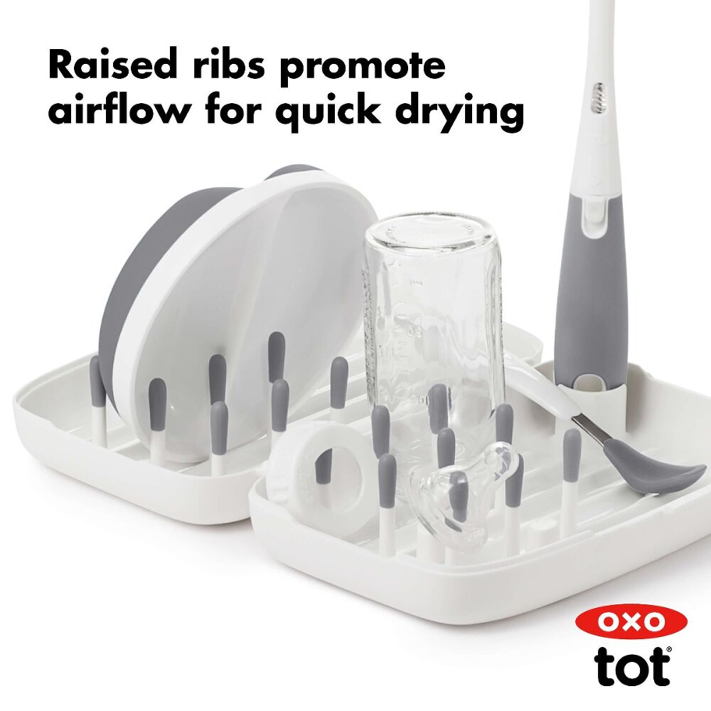 On-the-Go Drying Rack with Bottle Brush N6