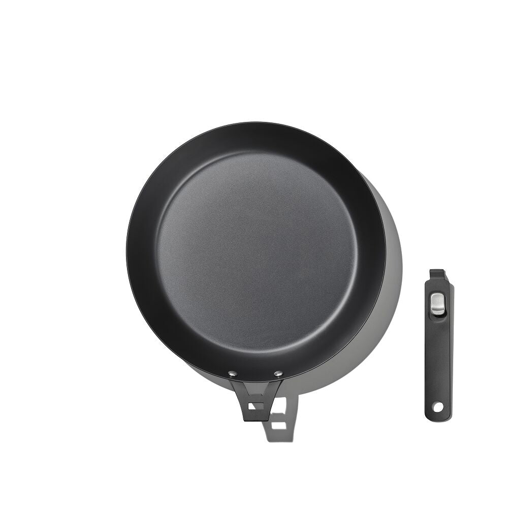 Outdoor 12-inch Carbon Steel Pan with Removable Handle P8