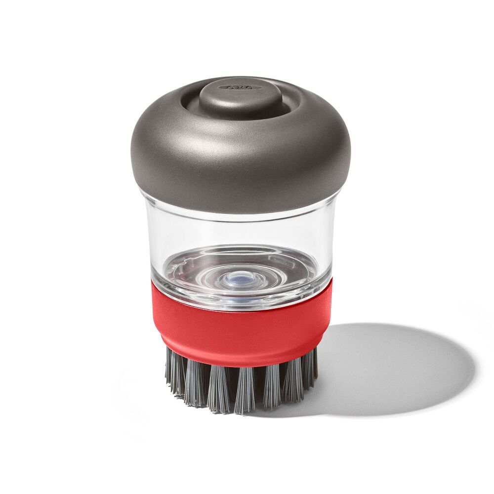 Outdoor Soap Dispensing Dish Brush with Storage Case N0