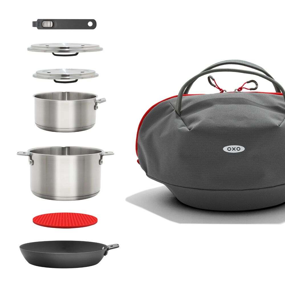 Outdoor Camp Cookware Set with Travel Bag R0