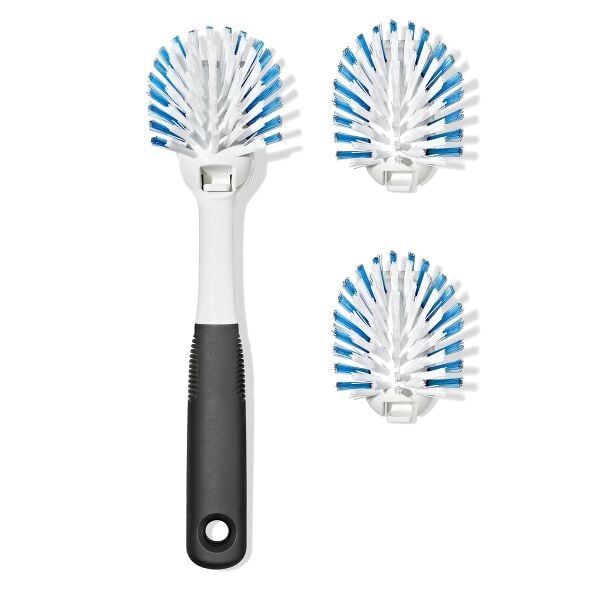 Nylon Bristle Dish Brush with Refills M1