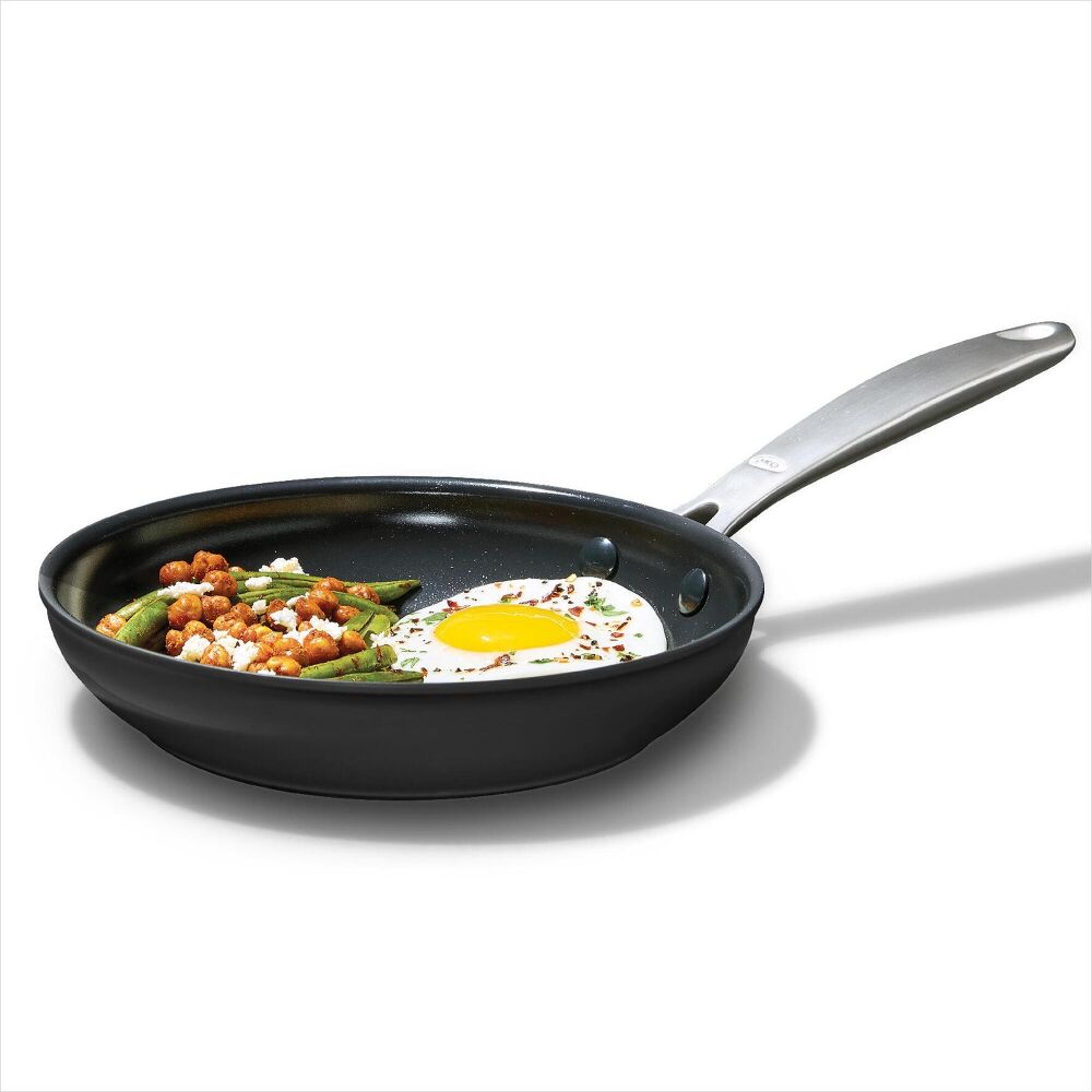 Enhanced Non-Stick 2-Piece Frypan Set — Black O8