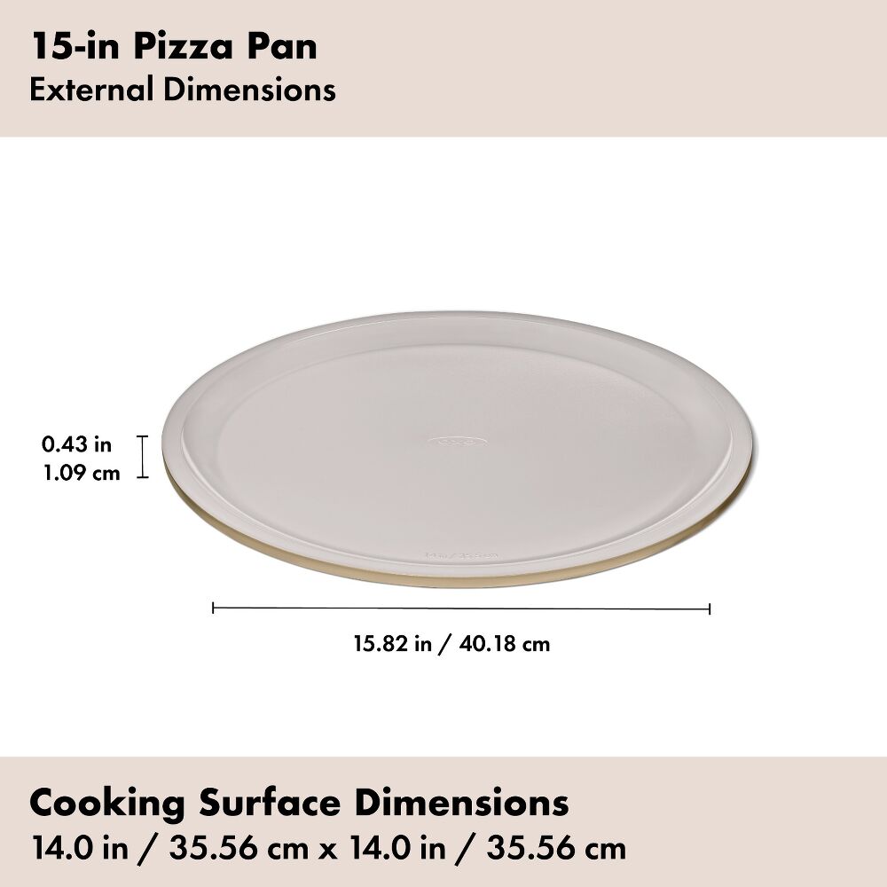 Non-Stick Pro Ceramic Coated Metal Bakeware 15” Pizza Pan Q7