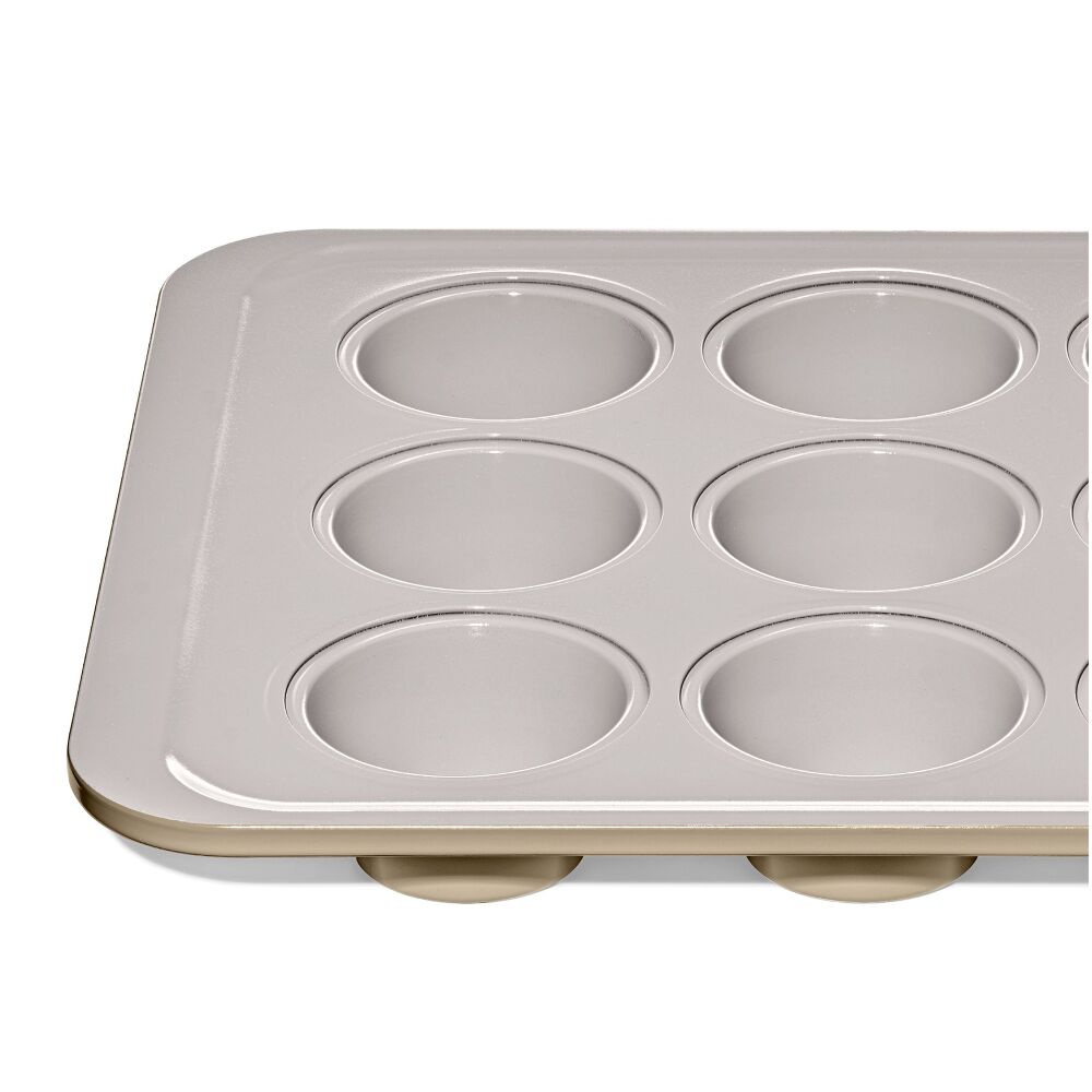 Non-Stick Pro Ceramic Coated Metal Bakeware 12 Cup Muffin Pan S8