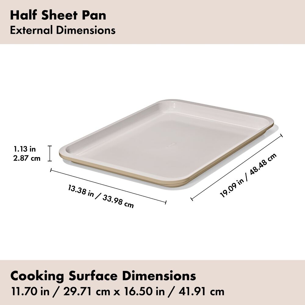 Non-Stick Pro Ceramic Coated Metal Bakeware Half Sheet Pan A0