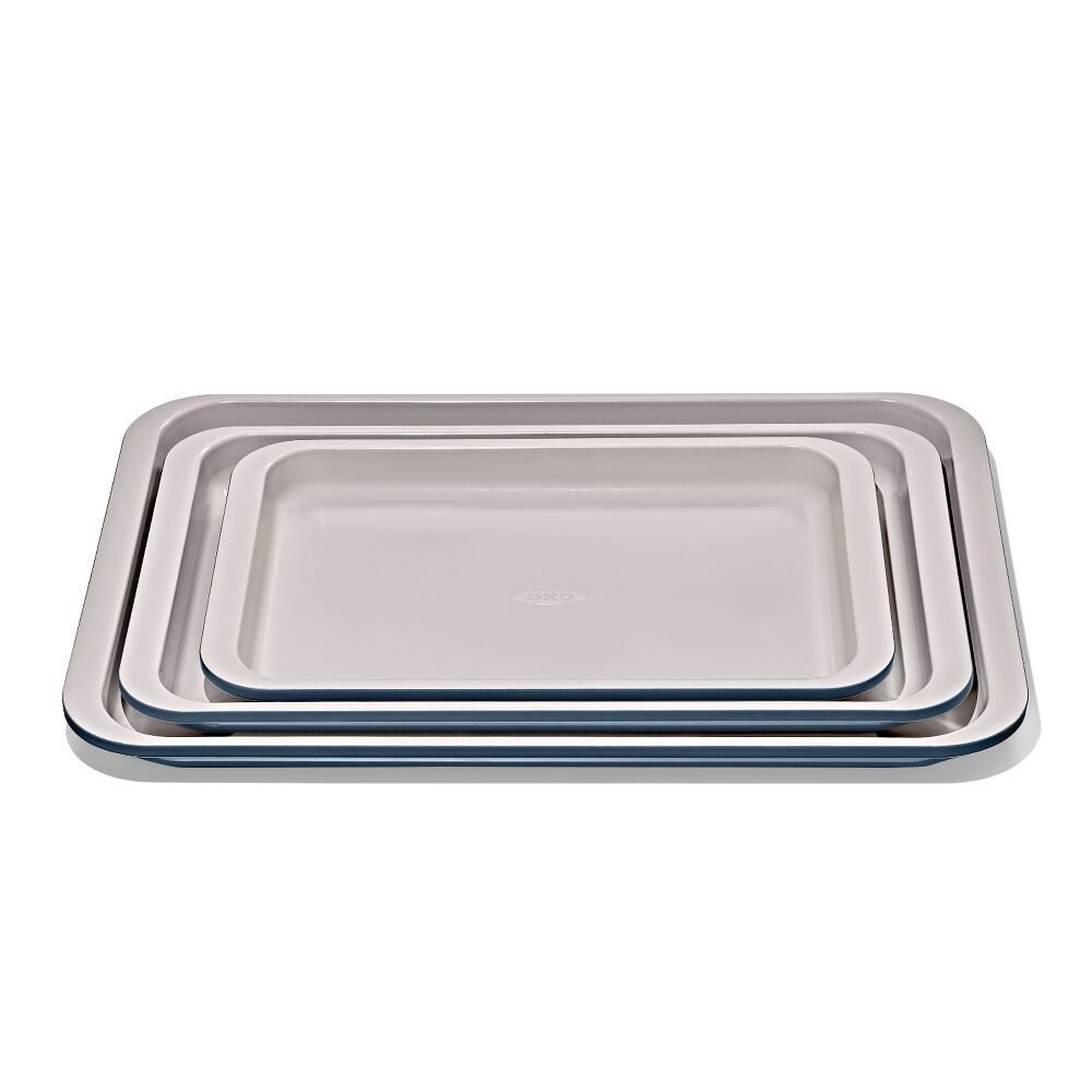Non-Stick Pro Ceramic Coated Metal Bakeware 3 Pc Set M3