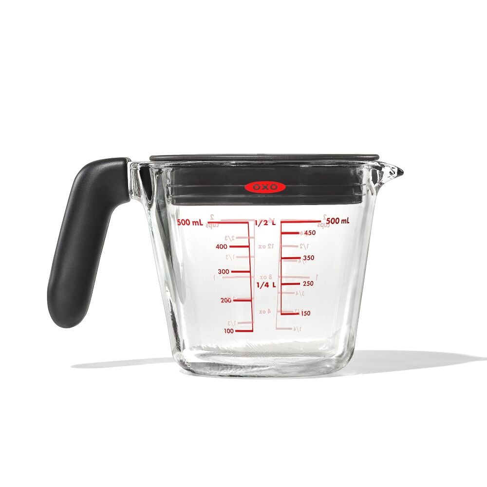 2 Cup Glass Measuring Cup with Lid S7