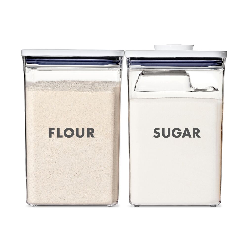 2-Piece Prelabeled POP Container Set with Scoop E9