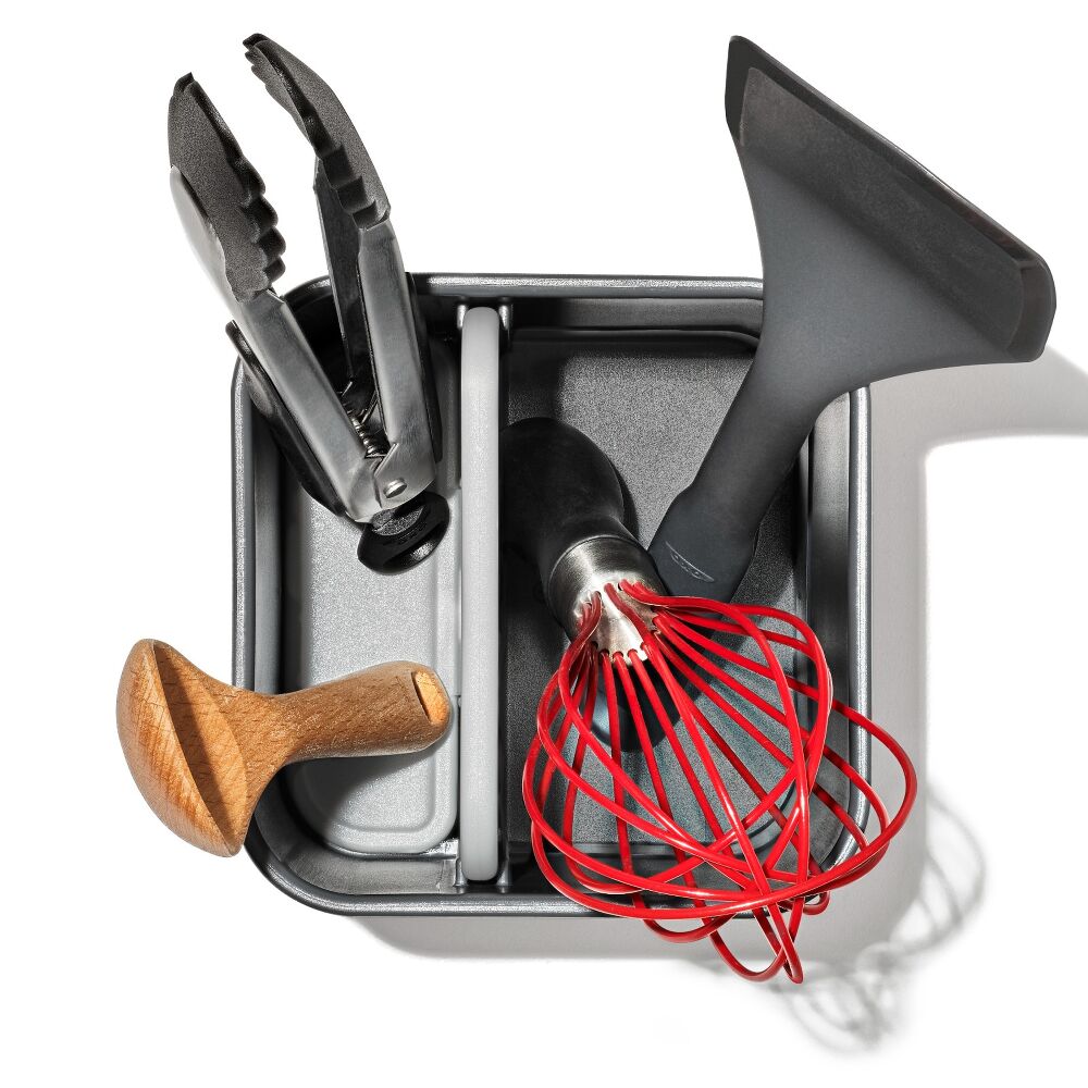 Adjustable Stainless Steel Utensil Holder - Small N7