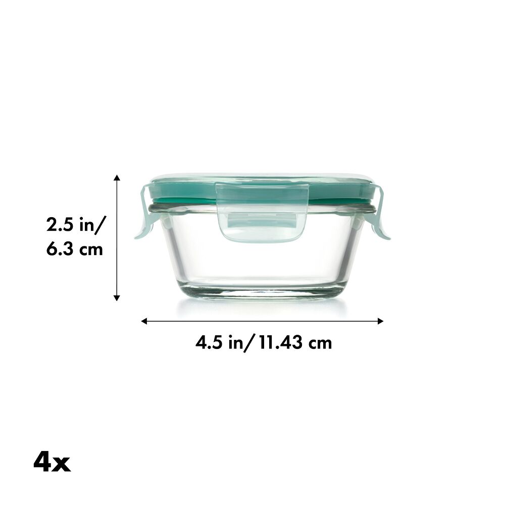 Smart Seal 8-Piece1 Cup Glass Round Container Set T3