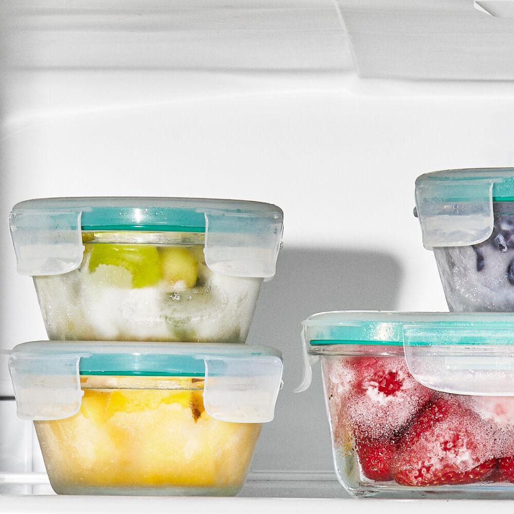 Smart Seal 8-Piece1 Cup Glass Round Container Set I0