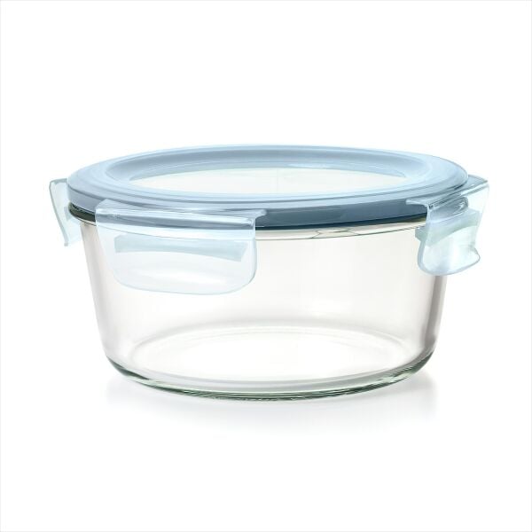 Smart Seal 7-Cup Glass Round Container - Arctic Blue E3