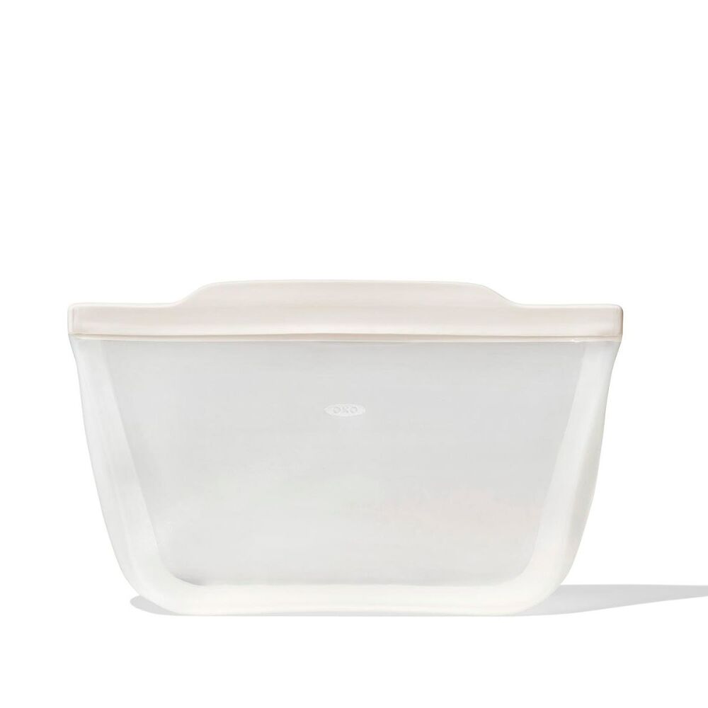 Silicone Reusable Bag - Stand-Up Half Gallon (64 oz) - Oat O9