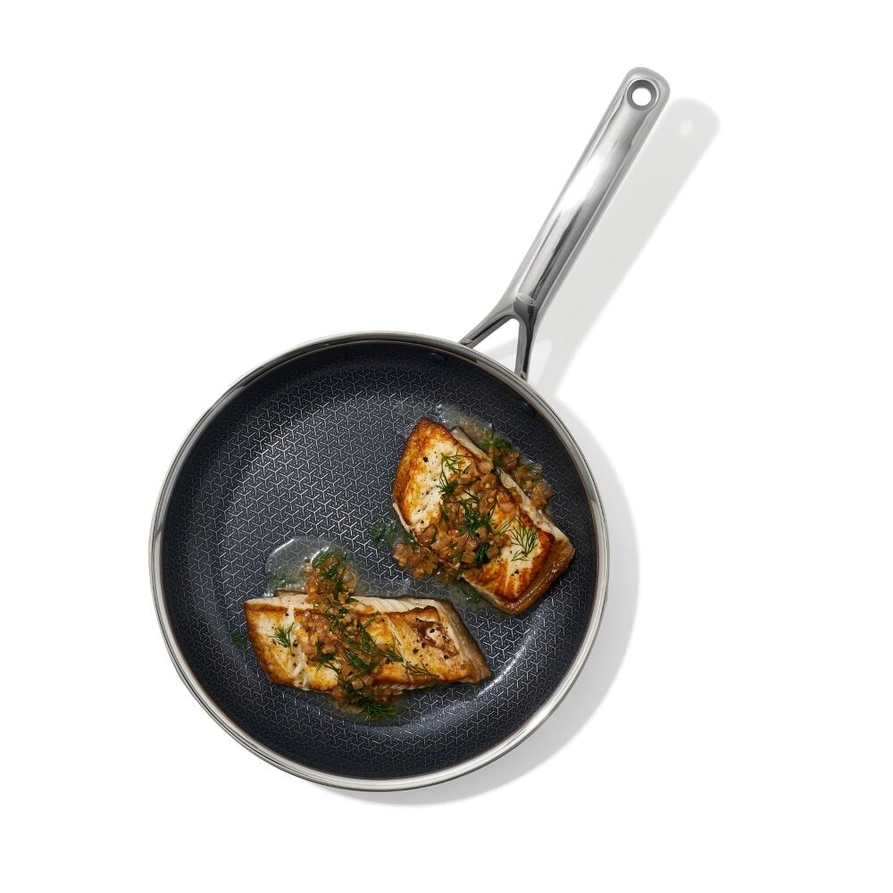 Trident Hybrid Non-Stick Stainless Steel 2-Piece Frypan Set U1