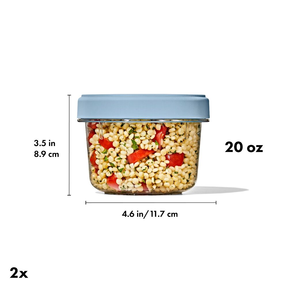 Twist & Stack Container (20 oz) – 2-Pack O2