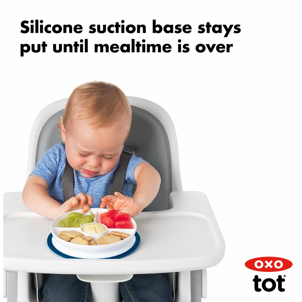 Stick & Stay Suction Divided Plate Y1