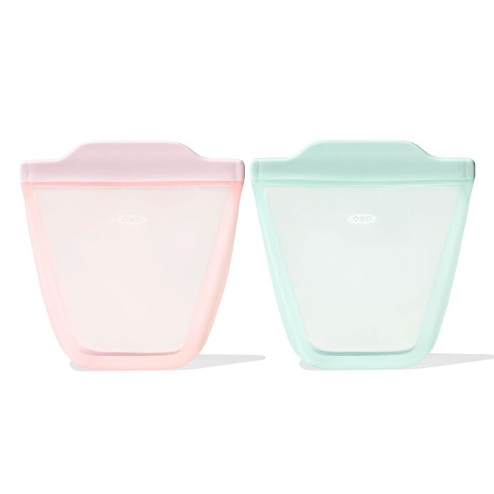 Tot Silicone Reusable Bag - 2-Piece Stand-Up Cup Set Q7