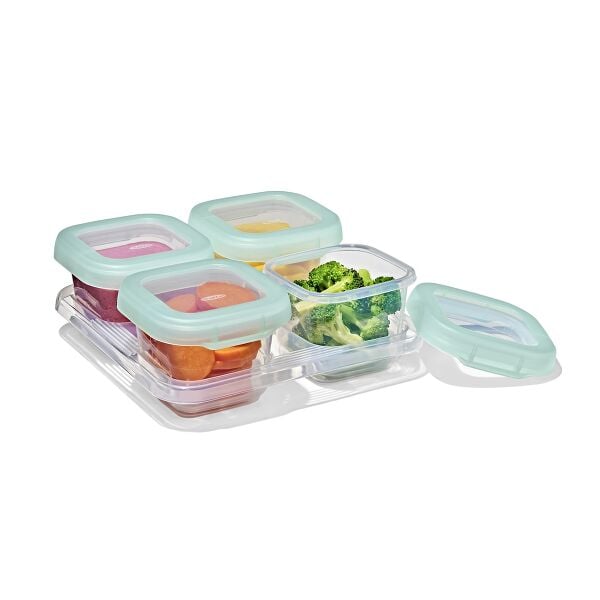 Baby Blocks Food Storage Containers (6 oz) - Opal Y3