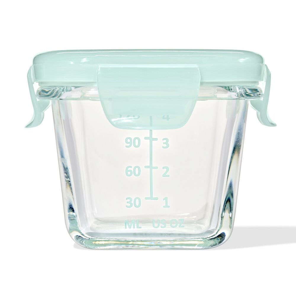 Glass Baby Blocks Food Storage Containers (4 oz) - Opal H7