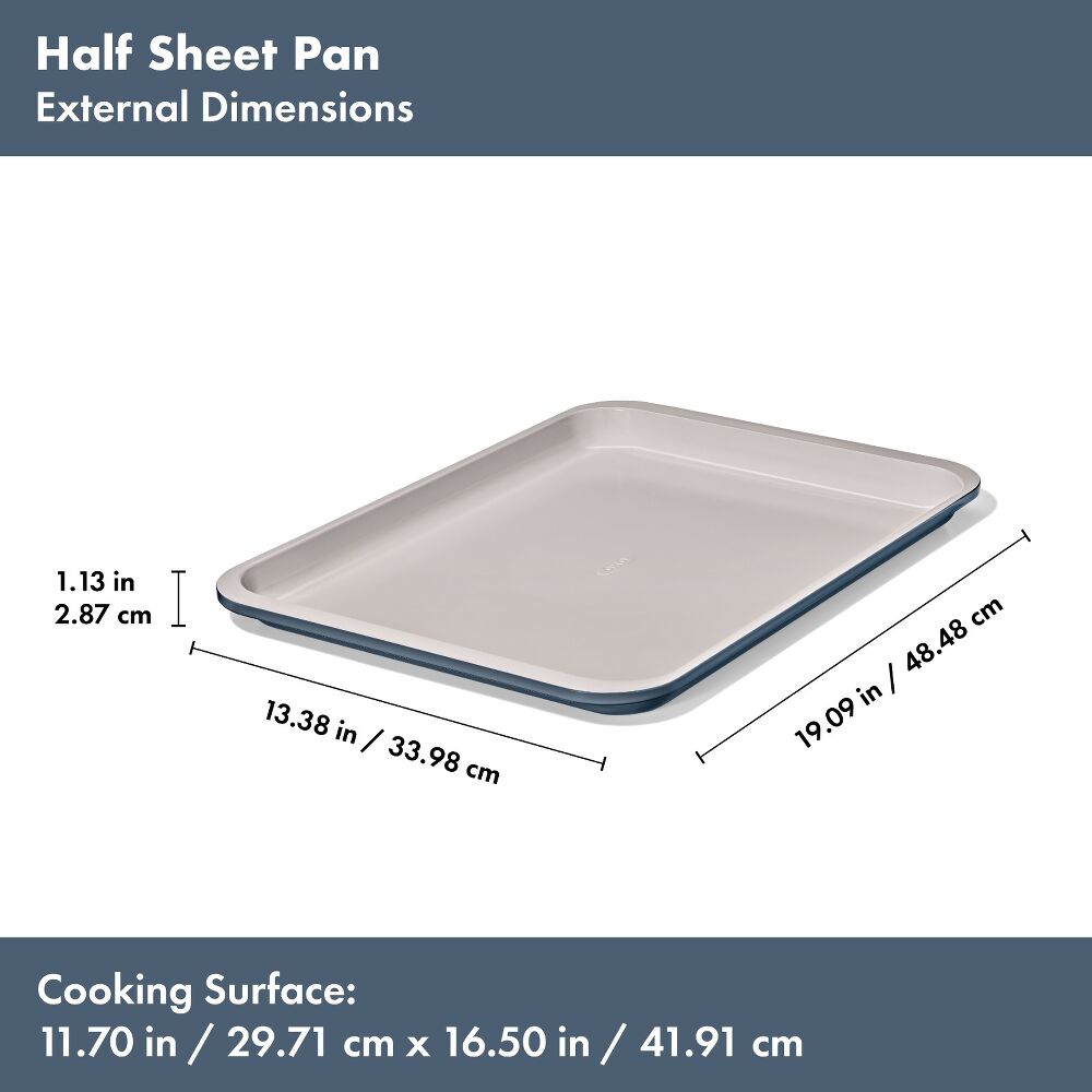 Non-Stick Pro Ceramic Coated Metal Bakeware Half Sheet Pan F8