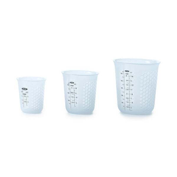 3 Piece Squeeze & Pour Silicone Measuring Cup Set H0