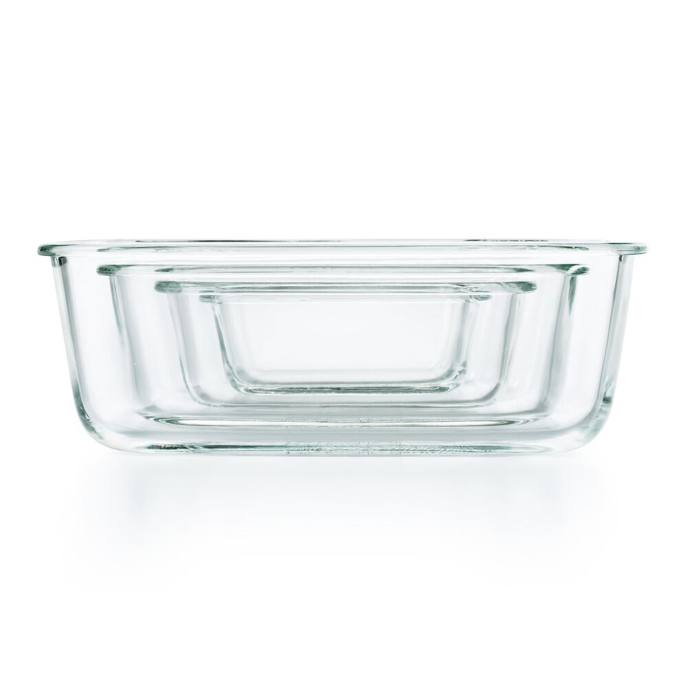 Smart Seal 3.5 Cup Glass Rectangle Container - Teal L2