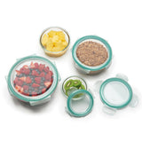 8 Piece Smart Seal Glass Round Container Set Y1