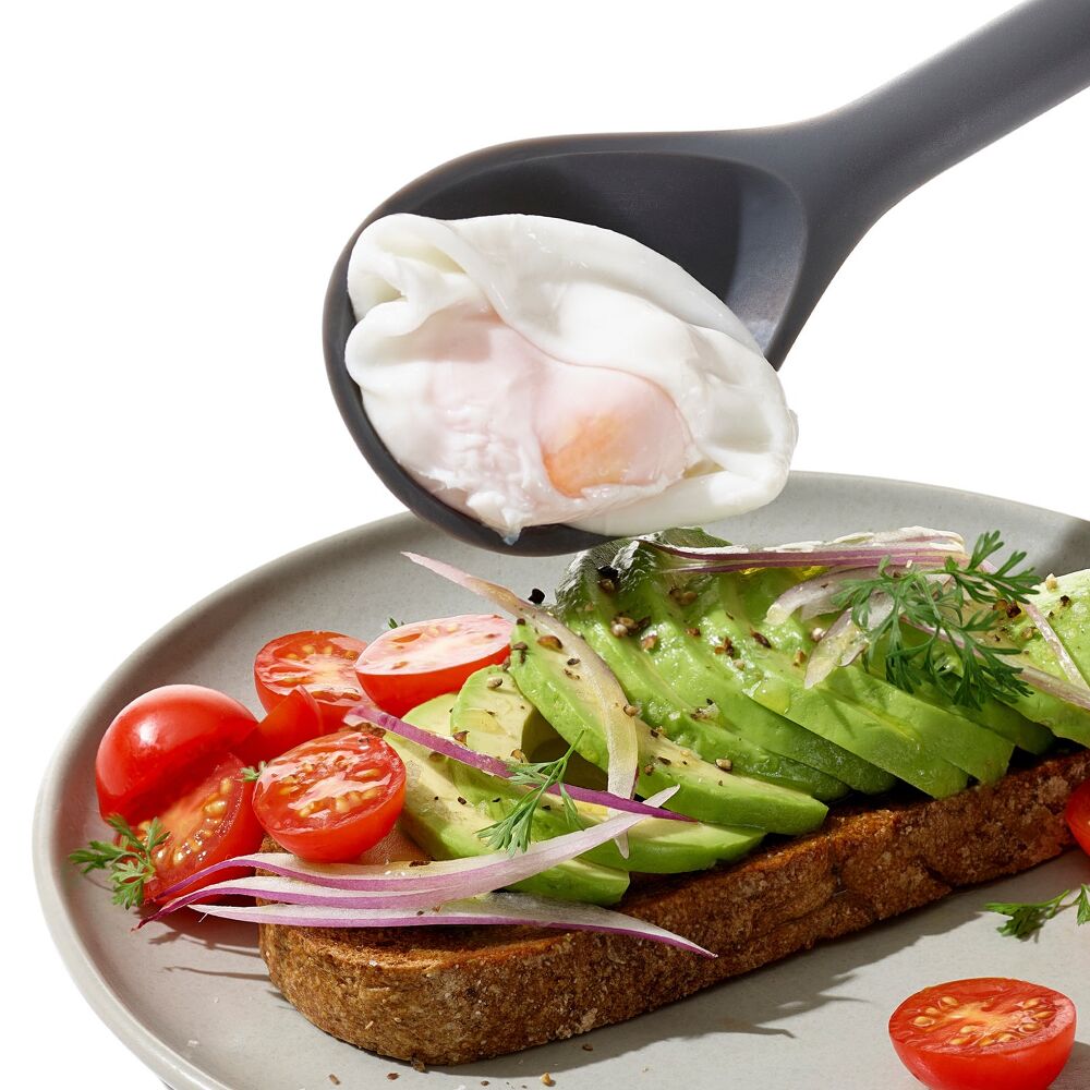 OXO Good Grips Silicone Slotted Spoon - Peppercorn D0